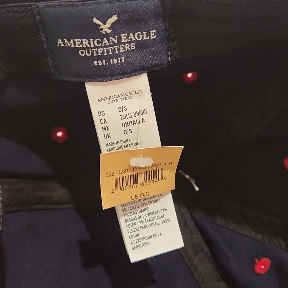 American Eagle Outfitters USA Hat Cap Red & Blue New one size - Picture 2 of 4